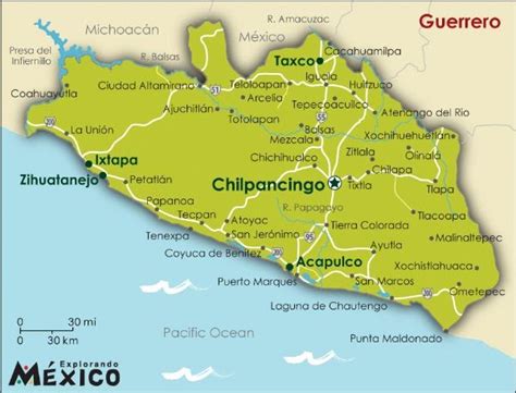 Guerrero Coordenadas Geograficas