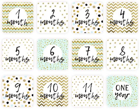 Printable Baby Milestone Cards Pdf Baby Month Cards New Baby Etsy In