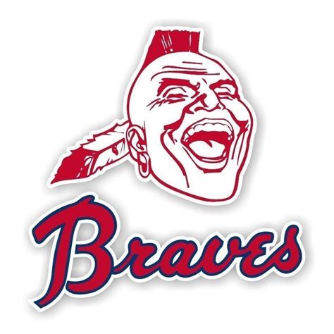 Atlanta Braves Vintage Decal Sticker Die Cut Baseball Mlb