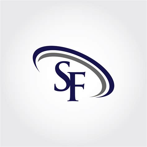 Monogram Sf Logo Design By Vectorseller Thehungryjpeg