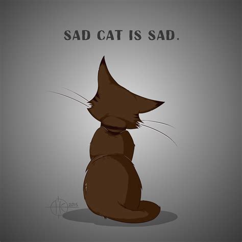 Sad Cat By Nakovalnya Artist On Deviantart