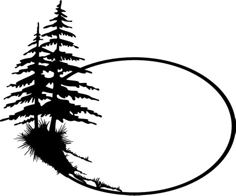 Pix For Pine Tree Silhouette Clip Art Pine Tree Silhouette Pine