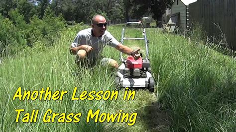Pt 2 How To Cut Tall Grass With Basic Equipment Overgrown Grass