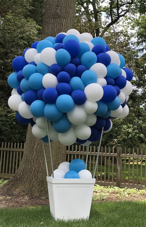 Hot Air Balloon Organic Balloon Sculpture Birthday Decorations