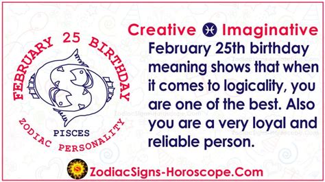 February 25 Zodiac Pisces Horoscope Birthday Personality And Lucky Things