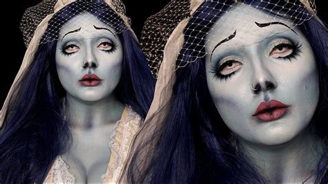 Corpse Bride Emily Halloween Costume Makeup Tutorial Youtube