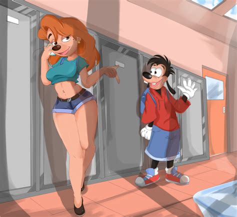 Roxanne And Max In School By Sombra On Deviantart Goof Troop Goofy Movie Deviantart