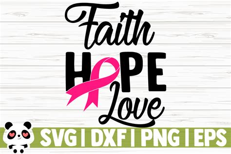 Faith Hope Love Pink Ribbon Graphic By Creativedesignsllc · Creative