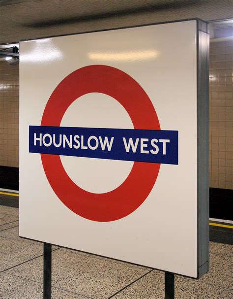 Hounslow West Underground Station Modern Panel Roundel Flickr