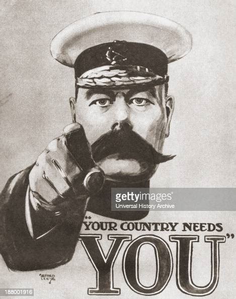 The 1914 British Wartime Recruitment Poster Depicting Lord Kitchener
