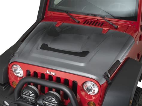 Aev Heat Reduction Hood Unpainted With Black Mesh For 07 16 Jeep