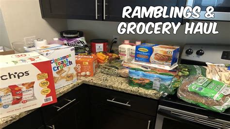 Vlog Ramblings And Grocery Haul Youtube