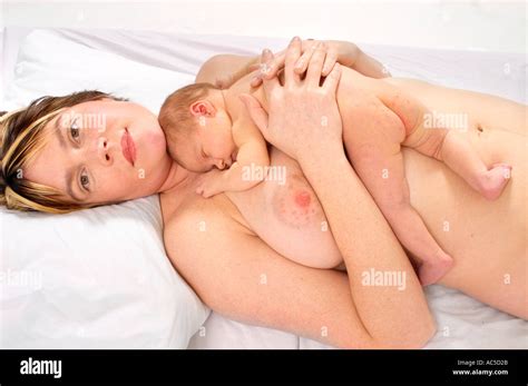 Mother And Baby Nude Stock Photo Alamy