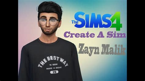 Sims 4 Create A Sim Zayn Malik Youtube