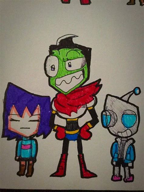 Invader Zim Undertale Crossover Undertale Amino