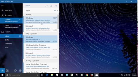 Setup Windows 10 Mail App Youtube