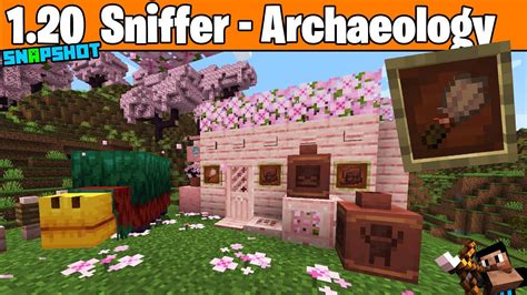 Minecraft Snapshot W A Archaeology Sniffer Cherry Blossom