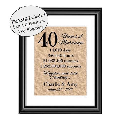 40 Year Anniversary T 40th Year Anniversary T For Her Etsy