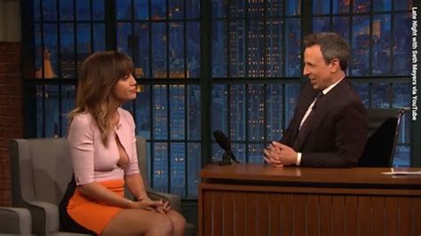 Actress Natalie Morales Talk Show Cleavage Causes A Stir Photo