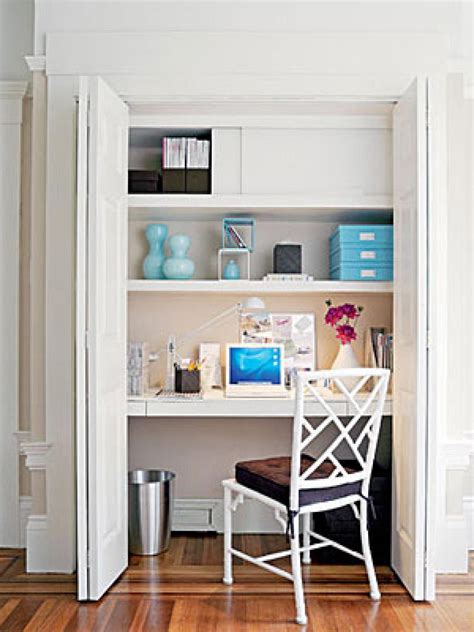 Looking for a few more examples for your home office conversion? Maximize Small Spaces: 8 Revamps for Your Closet | Easy ...