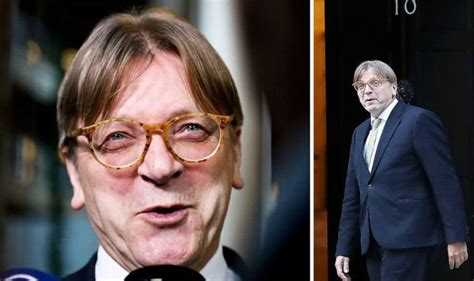Who Is Guy Verhofstadt What Are His Views On Brexit Politics News
