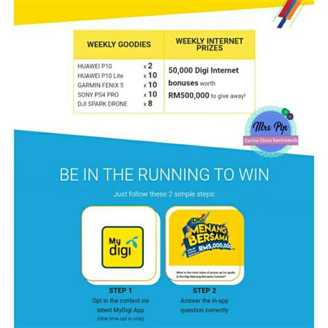 Korang baca dan ikut semua langkah di bawah untuk memenangi #duitraya sebanyak rm2,500! Peraduan mudah DIGI menang bersama (1 Ogos - 30 Sep 2017 ...