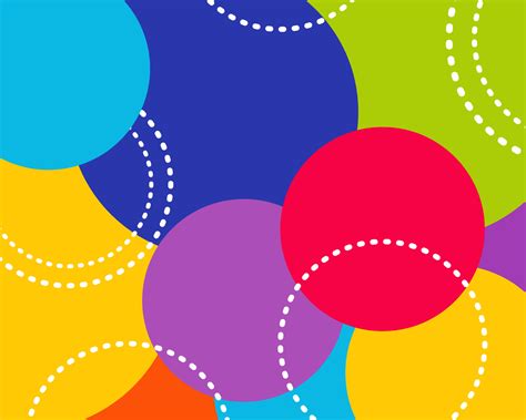 Abstract Colorful Background Many Circles And Bright Color Background