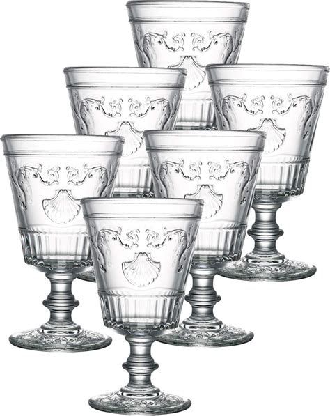 la rochere artois 8 oz wine glass set of 6 clear iced tea glasses