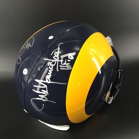 Nfl Auction Hof Rams Multi Signed Proline Helmet Signed By Jack