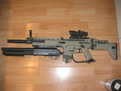 Fn Scar Fn Scar H With Masterkey 308 Guns Fn Scar Battle Rifle