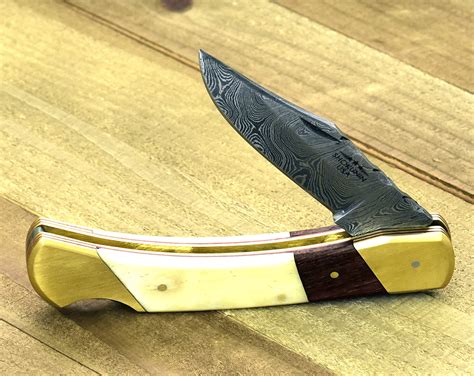 875 Folding Knife Pocket Knife Custom Hand Made Hand Forged