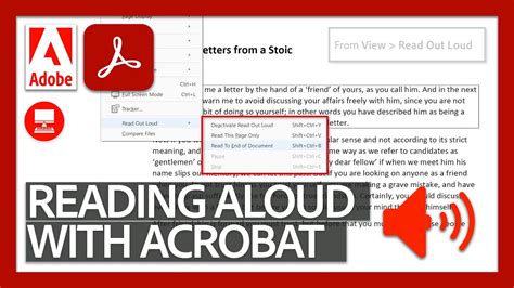 Reading Aloud Pdfs Acrobat Dc For Educators Youtube