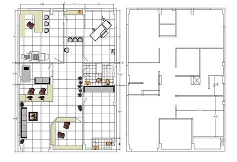 Dental Clinic Floor Plan With Furniture Layout Autocad Drawing Cadbull
