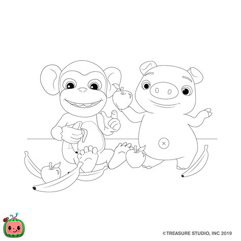 Coloring Pages Cocomelon Coloring My Page