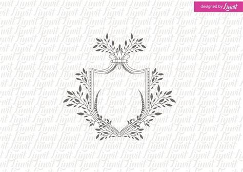 Floral Wedding Crest Wedding Crest Wedding Logos Unique Wedding Invitations Wedding
