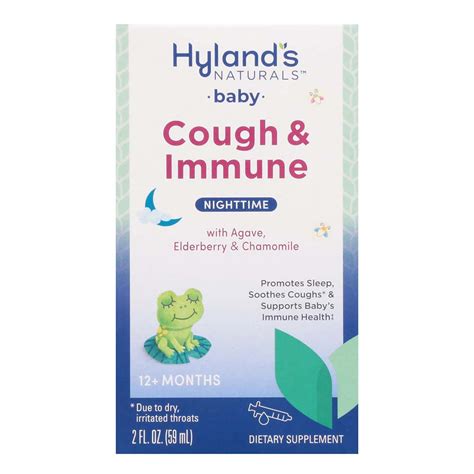 Hylands Naturals Baby Cough And Immune Nighttime Syrup Shop Medical