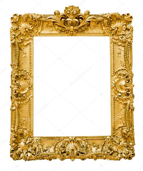 Vintage Gold Frame Isolated On White Stock Photo By ©valphoto 22561741