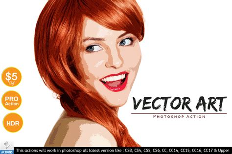 Vector Art Photoshop Action Grafik Von Vatdesign · Creative Fabrica