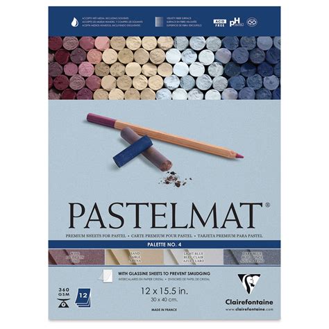 Clairefontaine Pastelmat Pad 12 X 15 12 Assorted Tints 4 12