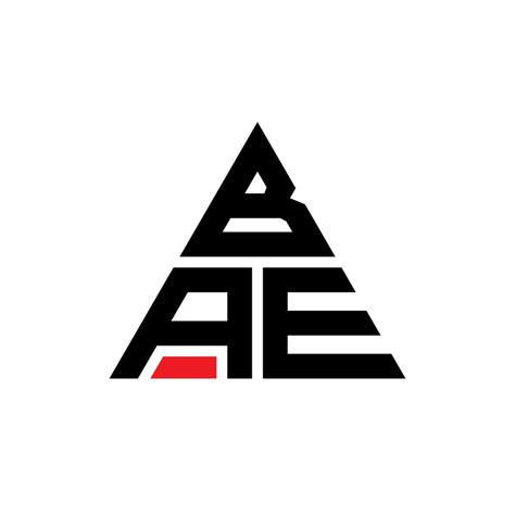 Bae Triangle Letter Logo Design With Triangle Shape Bae Triangle Logo