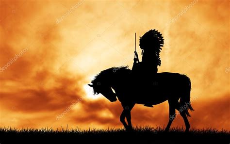 Native American On Horseback