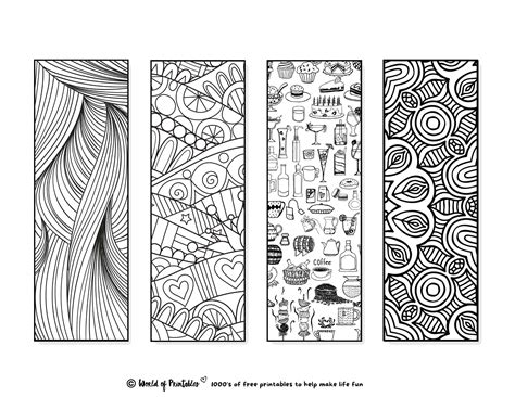 Cute Free Printable Bookmarks To Colour For Kids Adults The Craft At