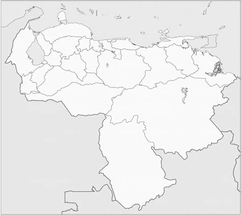 Venezuela Map Coloring Page