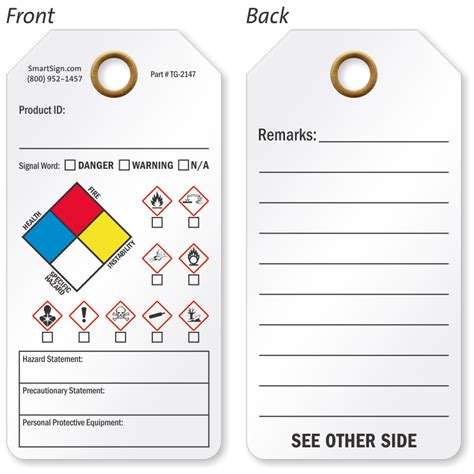Ghs Labels With Nfpa Diamond Mysafetylabels