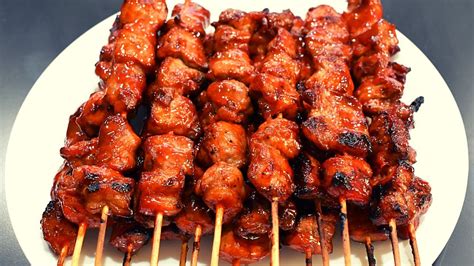 Pork Barbecue On Stick Filipino Style Youtube