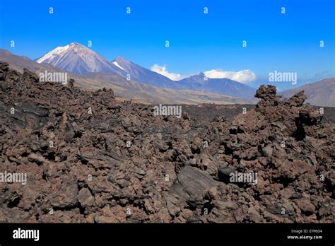 Tolbachik Volcano Kamchatka Peninsula Russia Stock Photo Alamy