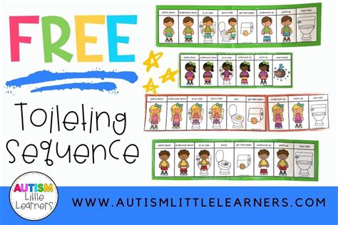 Free Toileting Sequence For Autism Autism Little Learners