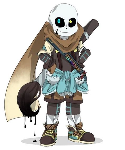 He exists out of them but can interact with them. Ink Sans by SansUTpatiencesoul on DeviantArt