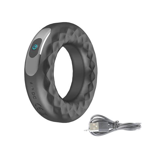 New Rechargeable Penis Ring With Double Motors Waterproof Vibrating