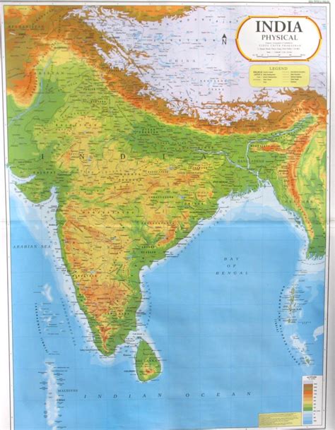 Mapa Fisico De La India